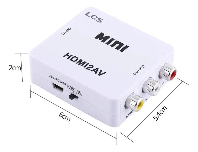 Conversor Hdmi A Rca Av Video Noteboook