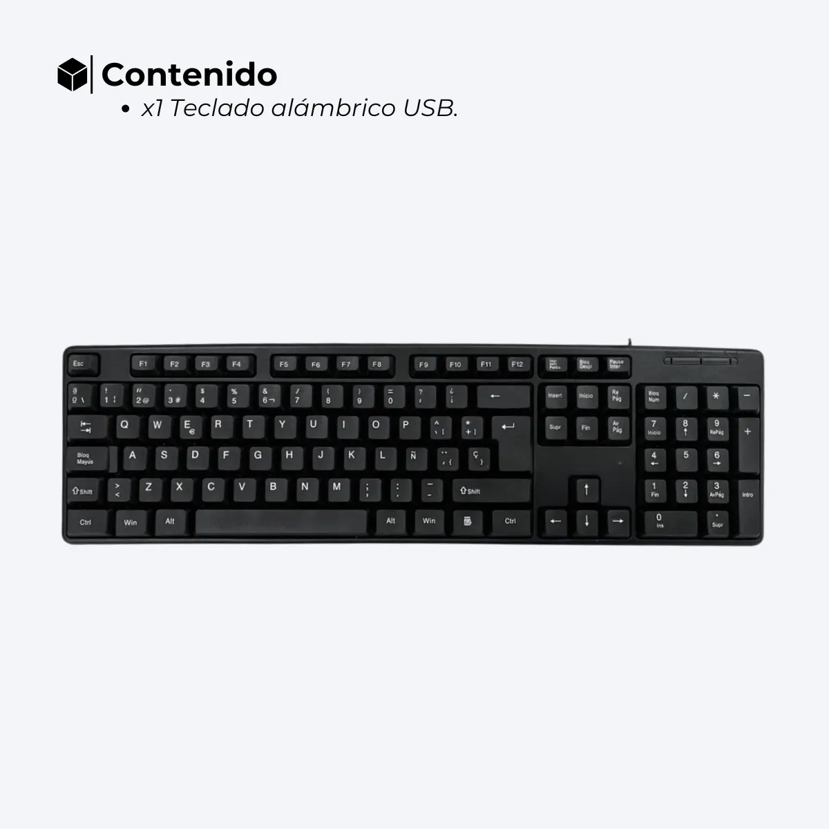 TECLADO CON CABLE dinax