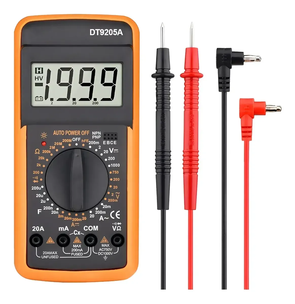 TESTER MULTIMETRO DIGITAL PRO MUL9205A